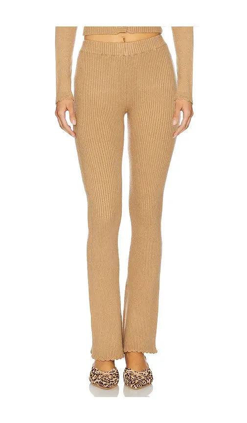 Frankies Bikinis X Bella Hadid Texas Ribbed Knit Pant | Image 1 Frankies Bikinis X Bella Hadid Texas Ribbed Knit Pant | Image 1