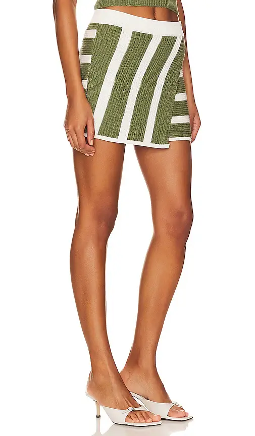 L'Academie Drea Striped Knit Mini Skirt | Thumbnail 2 L'Academie Drea Striped Knit Mini Skirt | Thumbnail 2