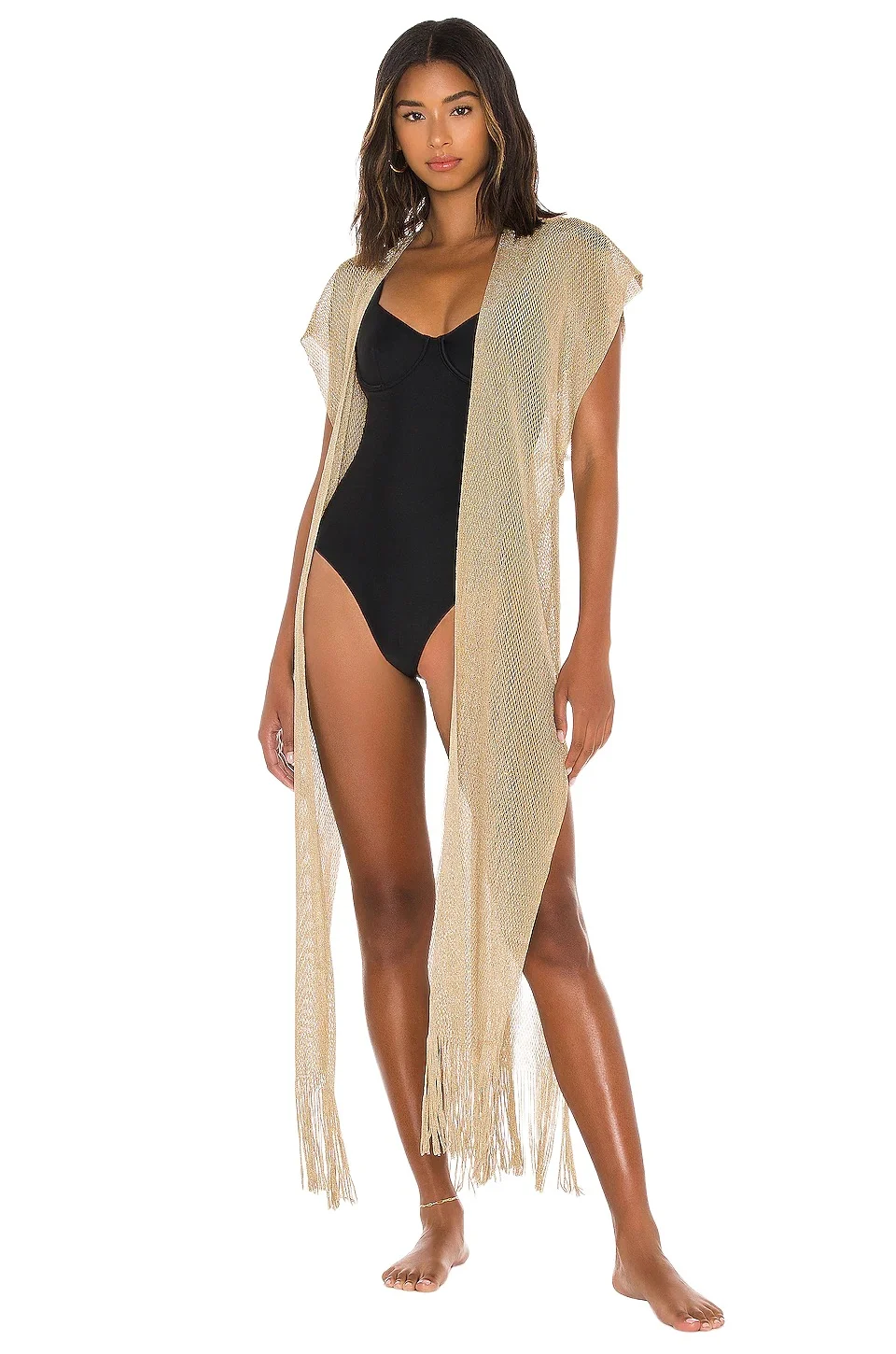 Luli Fama Golden Queen Long Caftan