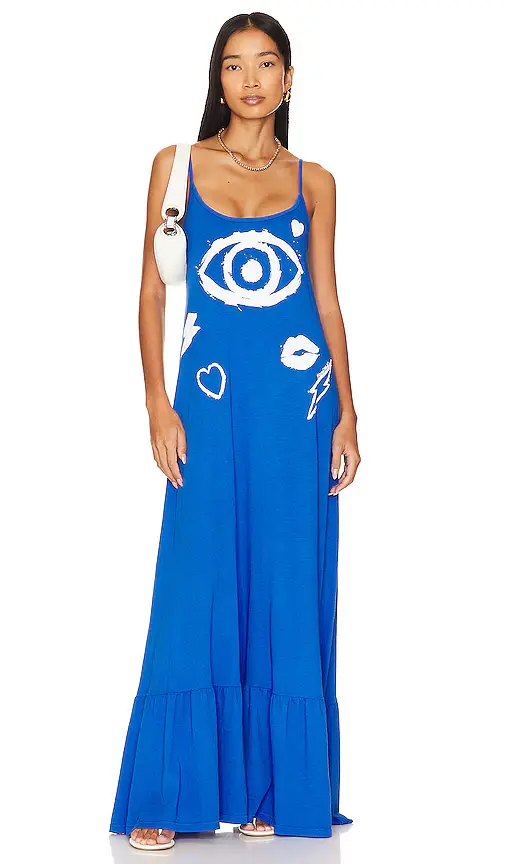 Lauren Moshi Beatrix Painted Evil Eye Dress