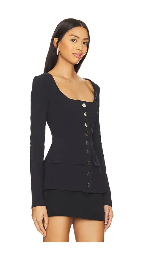 WeWoreWhat Boatneck Peplum Blazer | Thumbnail 2 WeWoreWhat Boatneck Peplum Blazer | Thumbnail 2