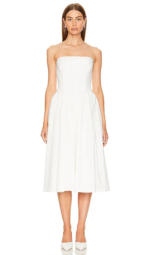 Amanda Uprichard Strapless Holland Dress | Image 1 Amanda Uprichard Strapless Holland Dress | Image 1