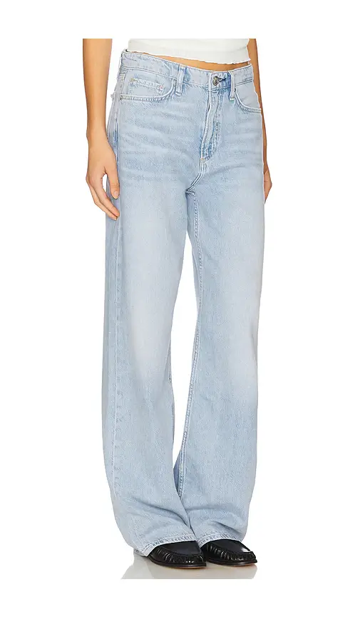 rag & bone Featherweight Logan Mid Rise Wide Leg Jeans | Thumbnail 2 rag & bone Featherweight Logan Mid Rise Wide Leg Jeans | Thumbnail 2