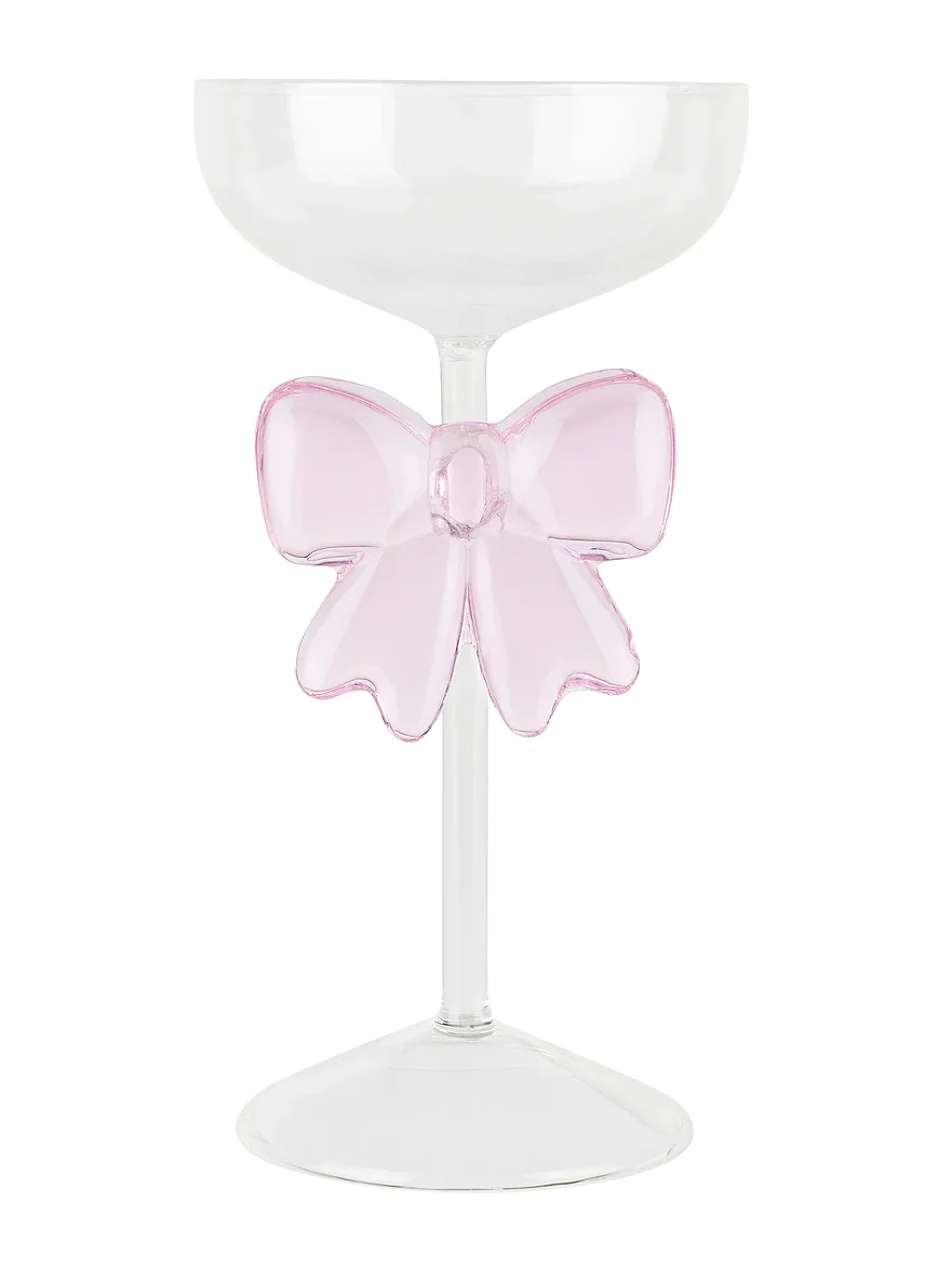 Lepel Club Pink Bow Glass
