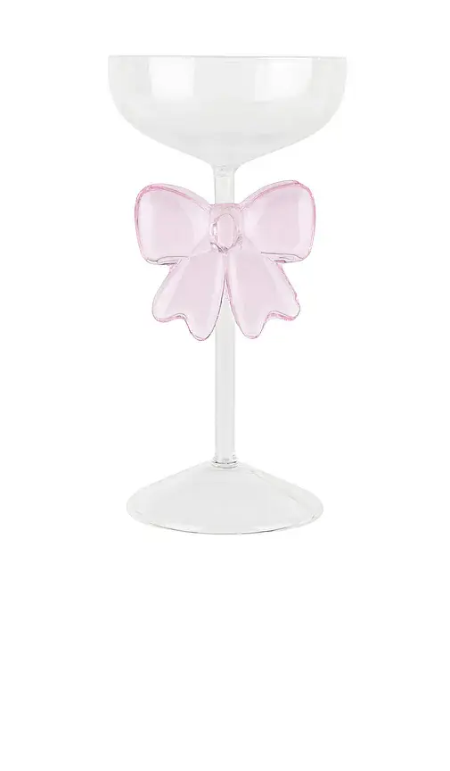 Lepel Club Pink Bow Glass | Image 1 Lepel Club Pink Bow Glass | Image 1