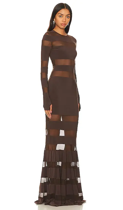 Norma Kamali Spliced Dress Fishtail Gown | Thumbnail 2 Norma Kamali Spliced Dress Fishtail Gown | Thumbnail 2