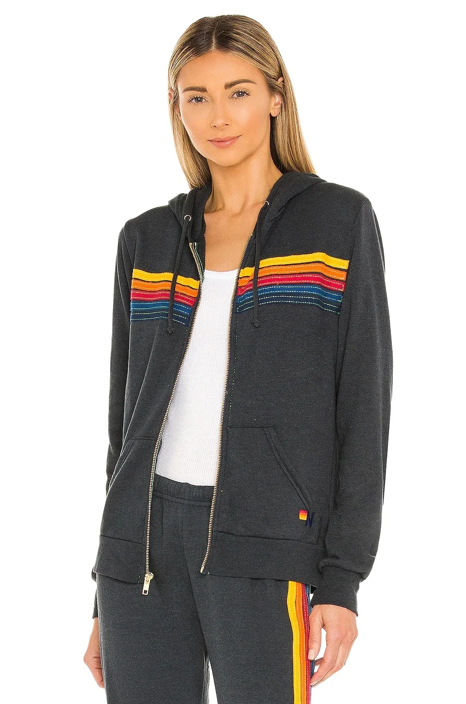 Aviator Nation 5 Stripe Hoodie