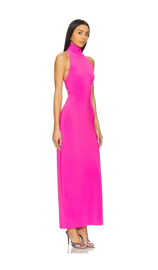 Norma Kamali x REVOLVE Halter Turtleneck Side Slit Gown | Thumbnail 2 Norma Kamali x REVOLVE Halter Turtleneck Side Slit Gown | Thumbnail 2