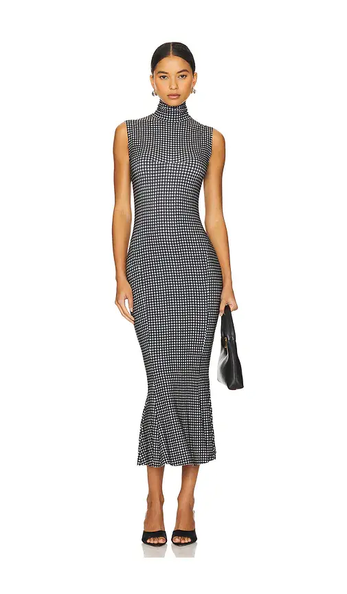 Norma Kamali Sleeveless Turtleneck Fishtail Dress | Thumbnail 2
