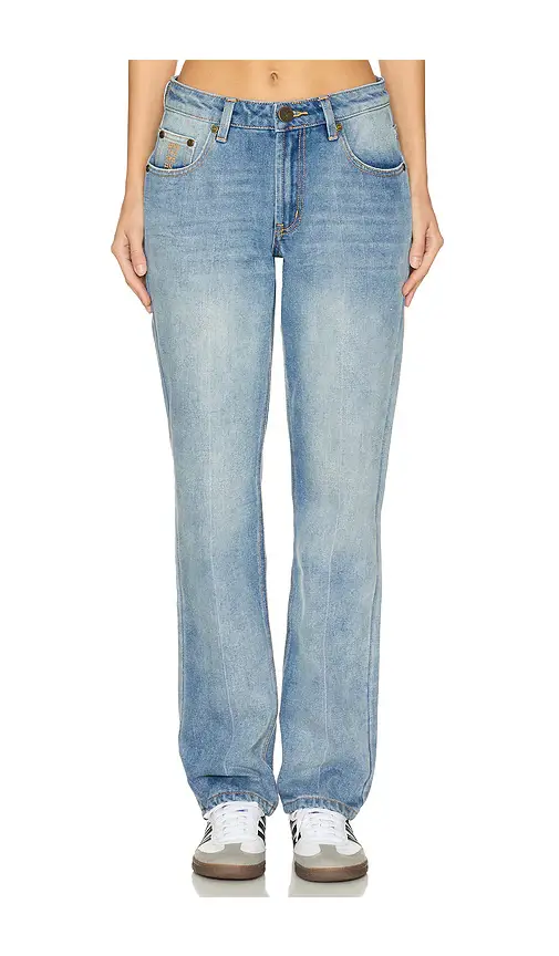 One Teaspoon Truckers Mid Waist Straight Leg Jeans | Image 1 One Teaspoon Truckers Mid Waist Straight Leg Jeans | Image 1