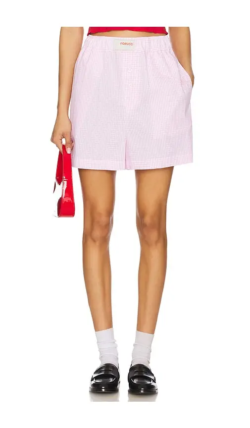 FIORUCCI Gingham Logo Shorts | Image 1 FIORUCCI Gingham Logo Shorts | Image 1
