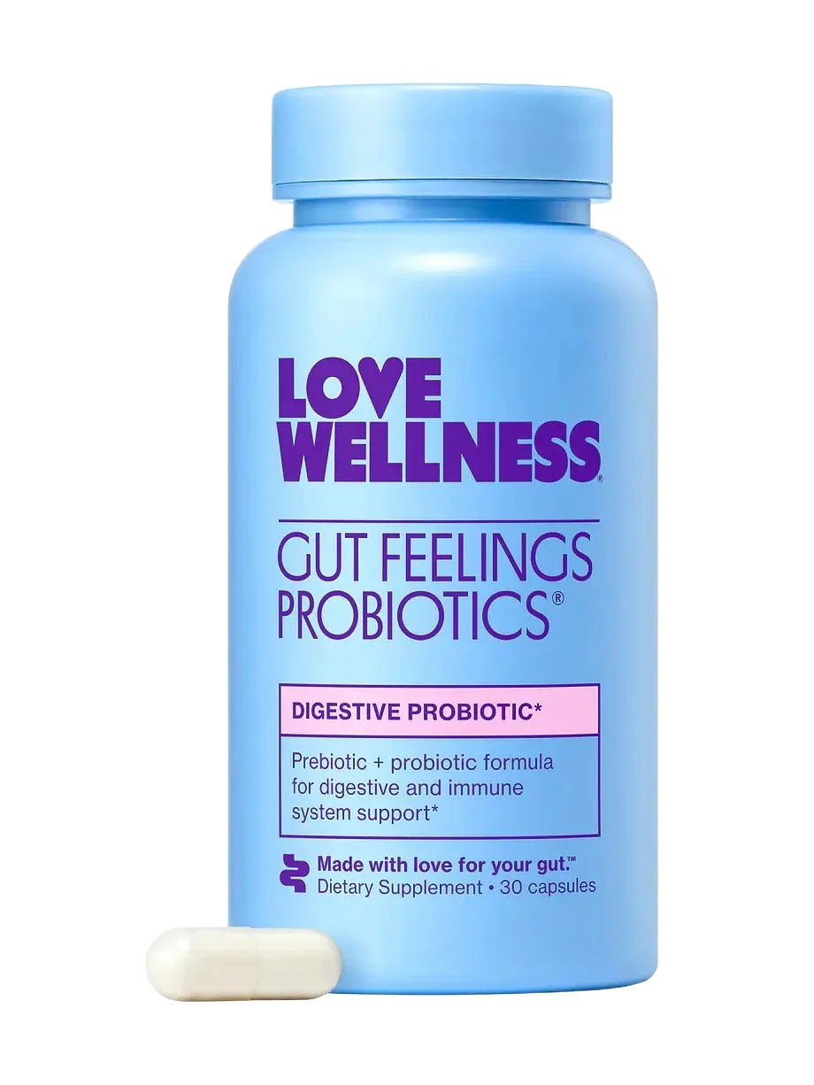 Love Wellness Gut Feelings Probiotics Capsules