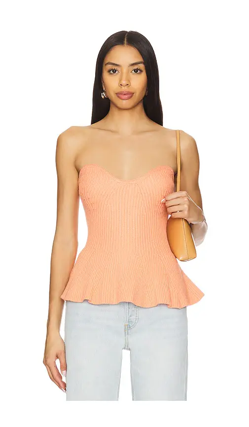 Line & Dot Saffy Peplum Top
