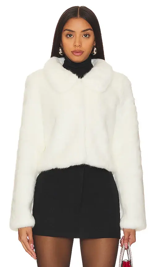 Unreal Fur Tirage Cropped Jacket | Image 1 Unreal Fur Tirage Cropped Jacket | Image 1