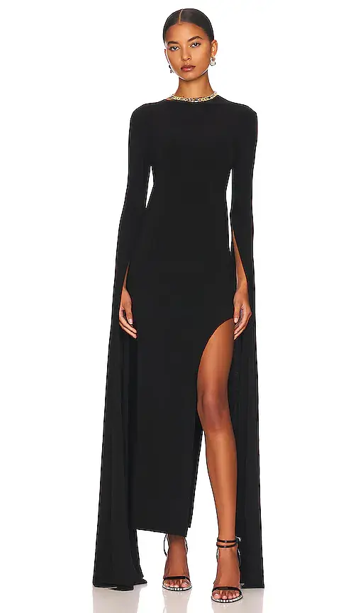 Norma Kamali Ribbon Sleeve Gown | Thumbnail 2