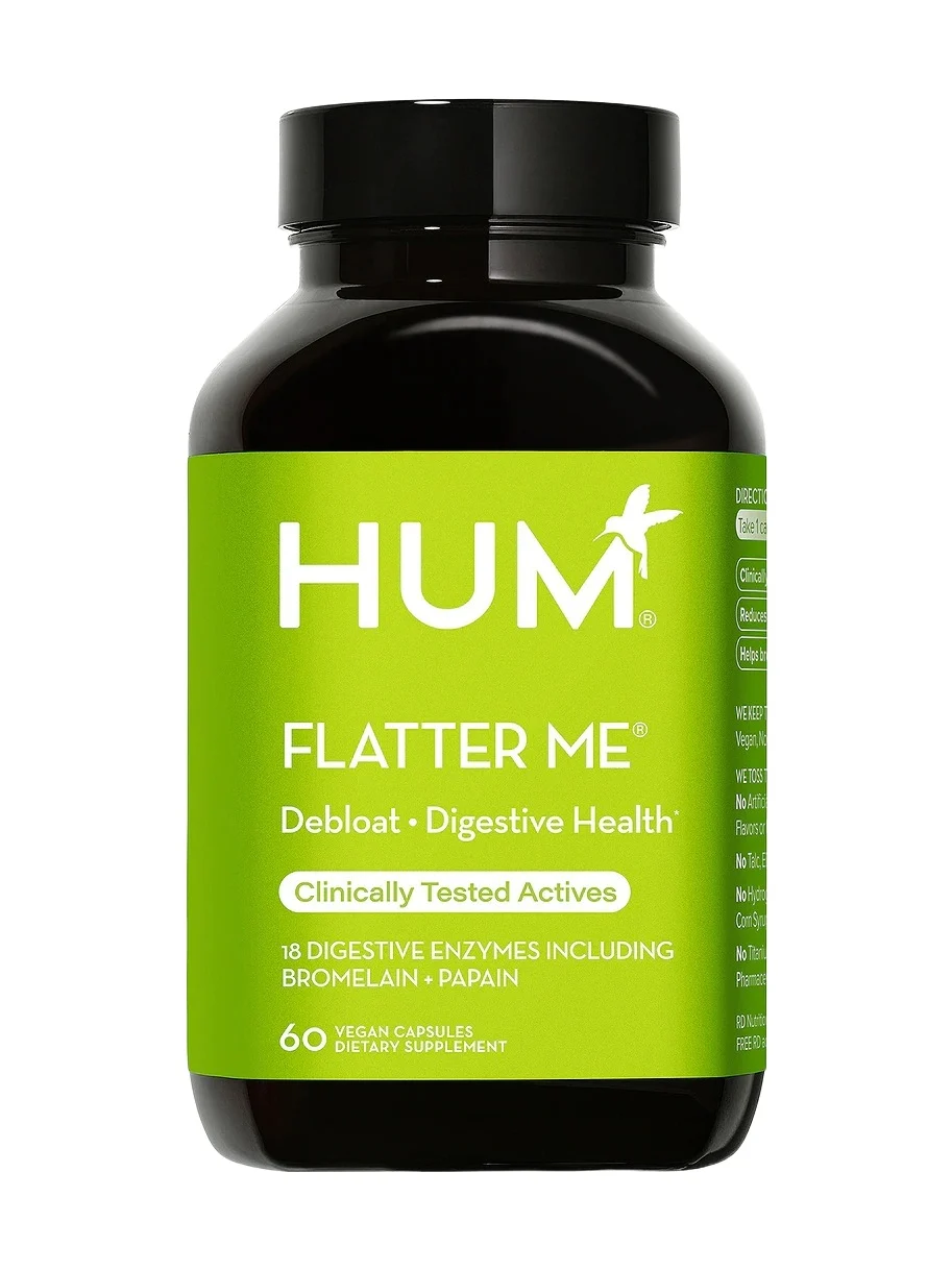 HUM Nutrition Flatter Me Plus Digestive Enzyme Supplement