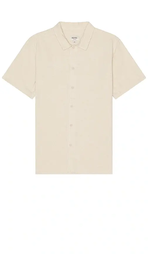 Rhythm Classic Linen Short Sleeve Shirt | Image 1 Rhythm Classic Linen Short Sleeve Shirt | Image 1