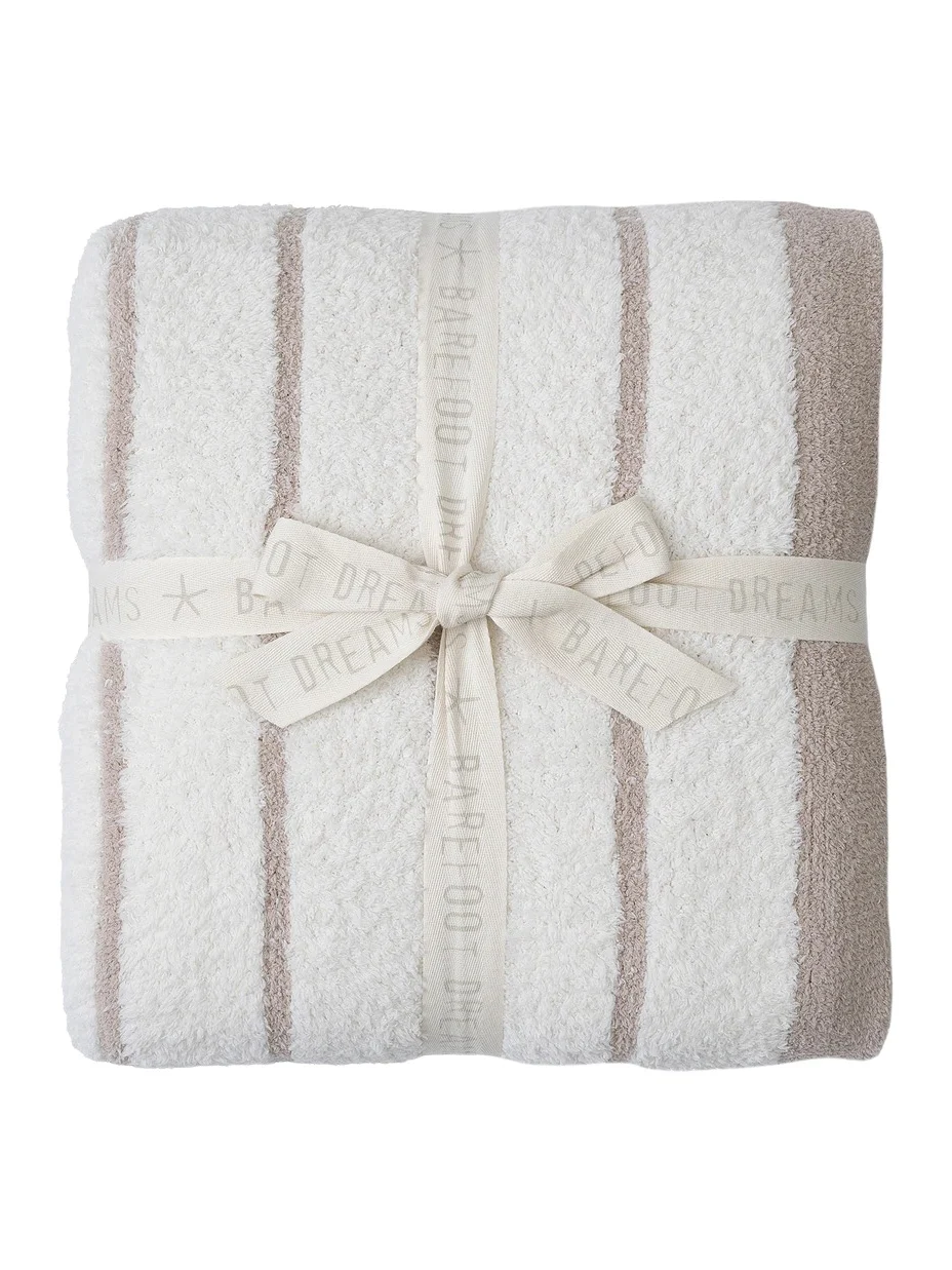 Barefoot Dreams CozyChic Border Stripe Throw