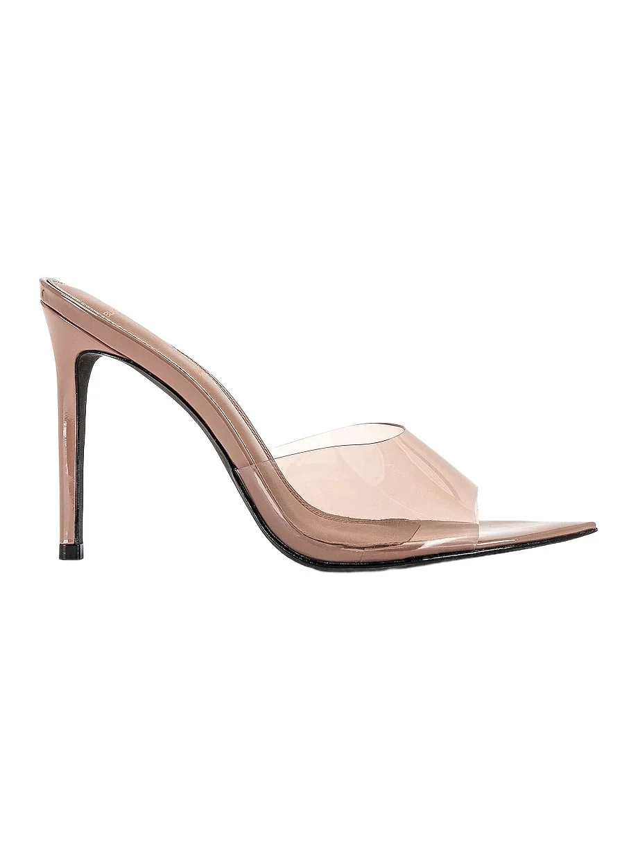 Black Suede Studio Bella Mule Sandal