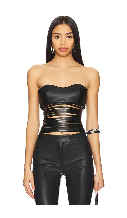 NIIHAI Leather Lazer Top | Thumbnail 2
