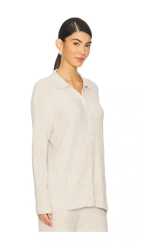Barefoot Dreams CozyChic Ultra Light Wave Shirt | Thumbnail 2 Barefoot Dreams CozyChic Ultra Light Wave Shirt | Thumbnail 2
