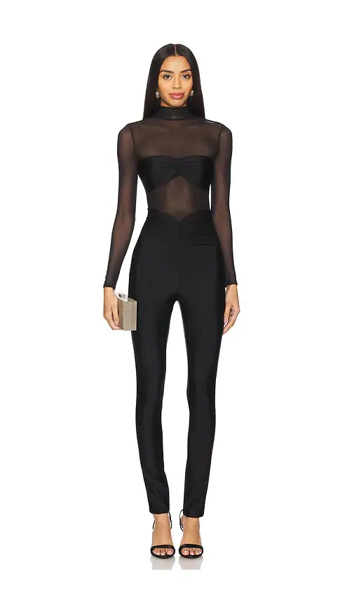 SEROYA X Revolve Brietta Bandeau Mesh Catsuit
