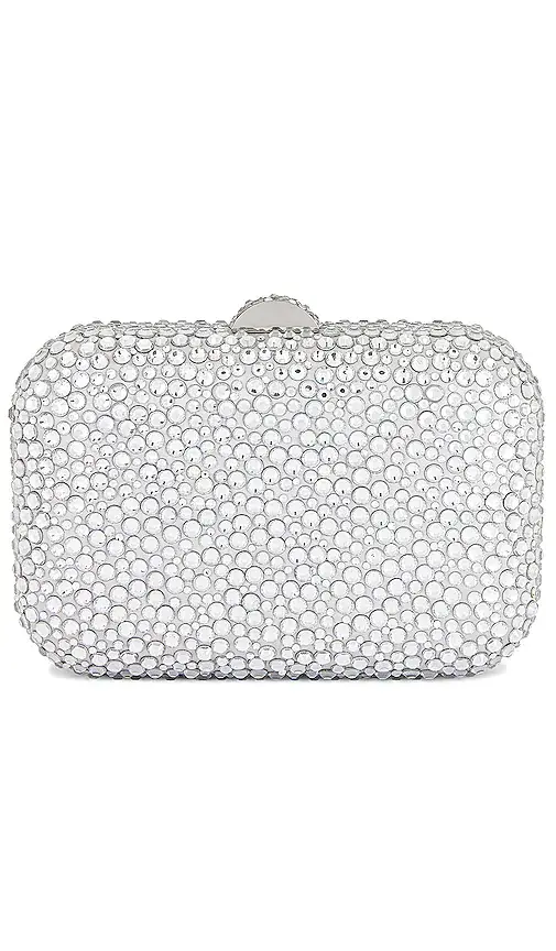 olga berg Casey Hot Fix Encrusted Clutch | Thumbnail 2 olga berg Casey Hot Fix Encrusted Clutch | Thumbnail 2