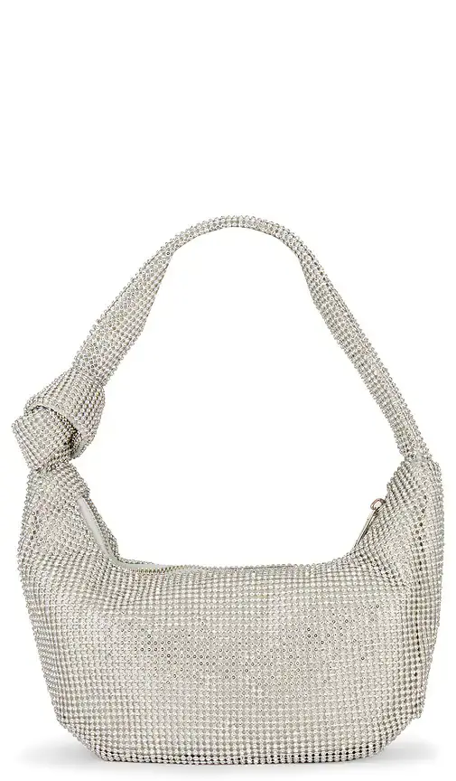 olga berg Jessica Soft Crystal Mesh Croissant Bag | Thumbnail 2 olga berg Jessica Soft Crystal Mesh Croissant Bag | Thumbnail 2