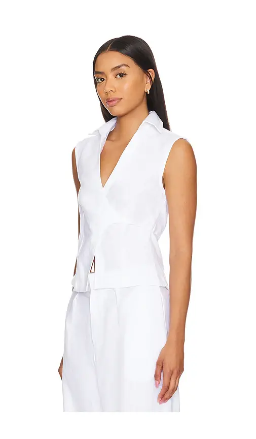 Faithfull Antibes Sleeveless Wrap Shirt | Thumbnail 2