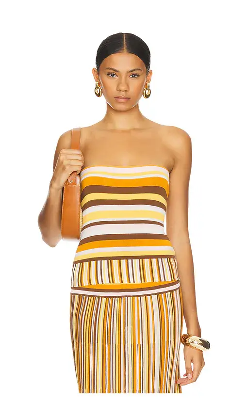 Faithfull Citara Strapless Top | Image 1 Faithfull Citara Strapless Top | Image 1