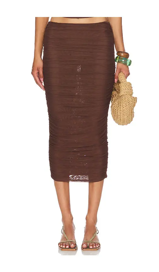 SEROYA Pia Mesh Midi Skirt | Thumbnail 2 SEROYA Pia Mesh Midi Skirt | Thumbnail 2
