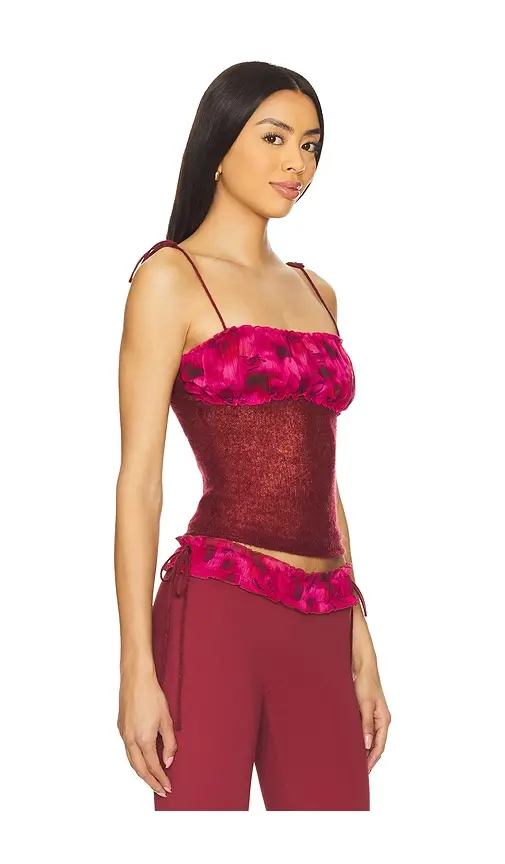 Guizio Ruched Knit Tank Top | Thumbnail 2 Guizio Ruched Knit Tank Top | Thumbnail 2
