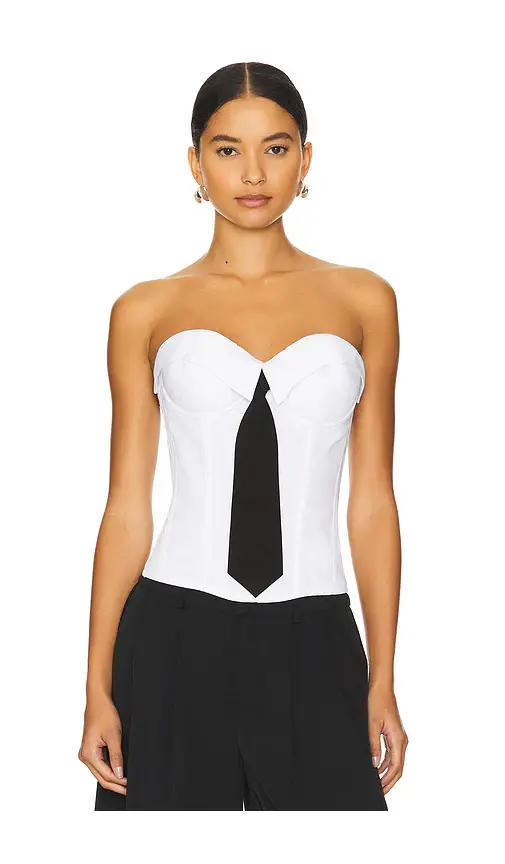 GUIZIO Chrys Pinstripe Corset | Image 1 GUIZIO Chrys Pinstripe Corset | Image 1
