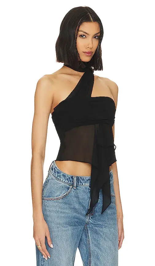GUIZIO Chiffon Wrap Around Top | Thumbnail 2 GUIZIO Chiffon Wrap Around Top | Thumbnail 2