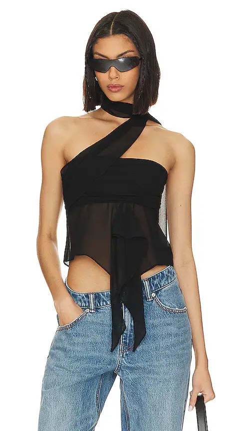 Chiffon Wrap Around Top