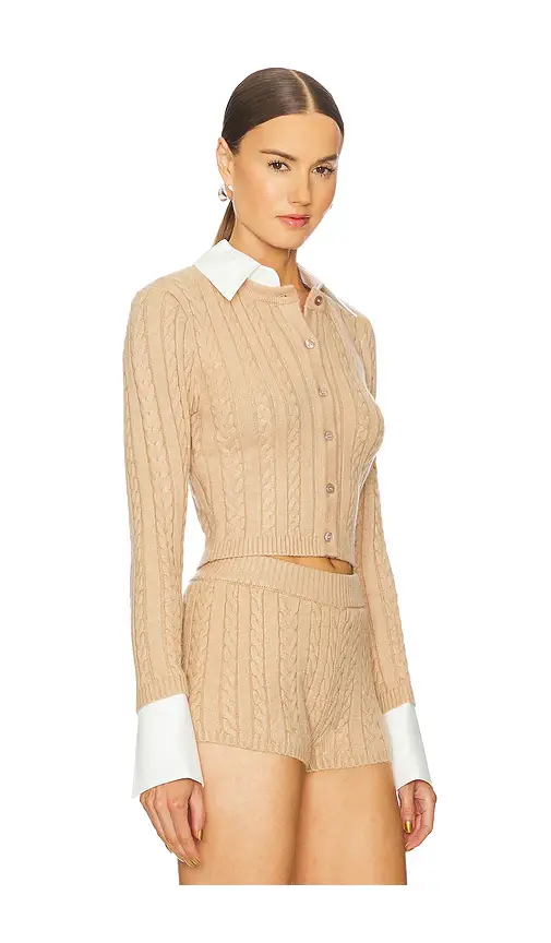 SEROYA Eloise Cable Knit Cardigan | Thumbnail 2 SEROYA Eloise Cable Knit Cardigan | Thumbnail 2