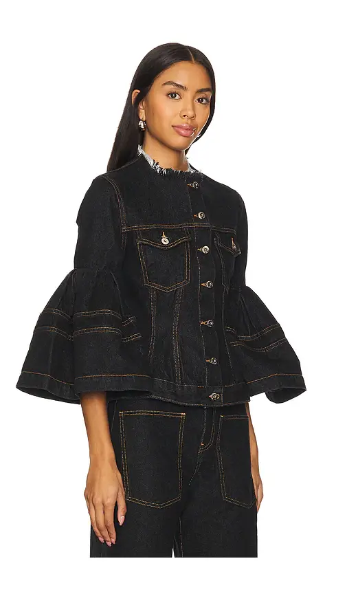 MARQUES ALMEIDA Black Denim Jacket | Thumbnail 2 MARQUES ALMEIDA Black Denim Jacket | Thumbnail 2