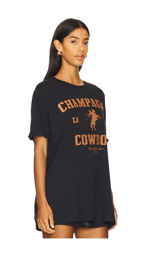 The Laundry Room Champagne Cowboy Oversized Tee | Thumbnail 2 The Laundry Room Champagne Cowboy Oversized Tee | Thumbnail 2