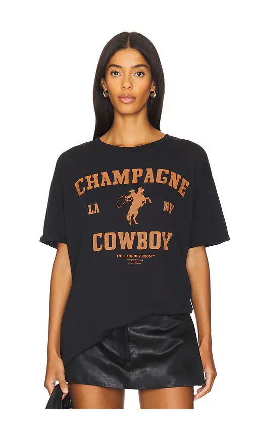 The Laundry Room Champagne Cowboy Oversized Tee