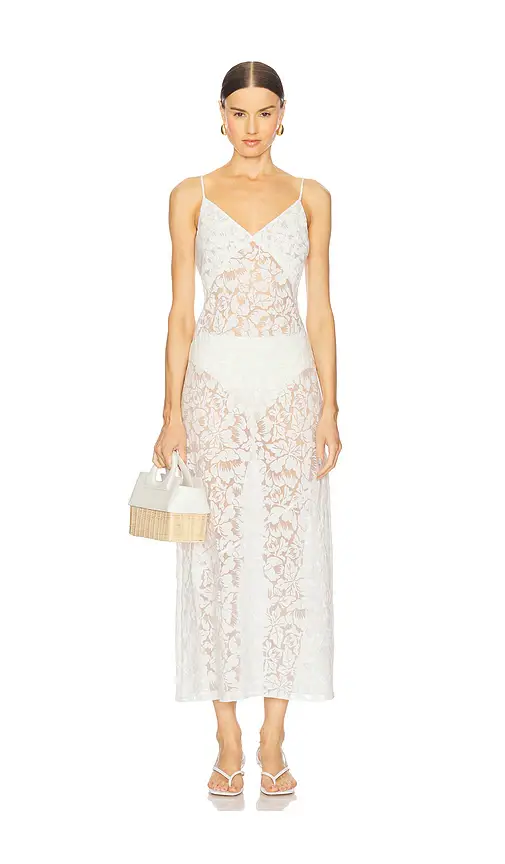 Onia Burnout Slip Dress | Image 1 Onia Burnout Slip Dress | Image 1