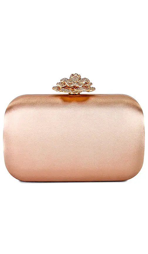 olga berg Rosa Crystal Lock Clutch | Thumbnail 2 olga berg Rosa Crystal Lock Clutch | Thumbnail 2