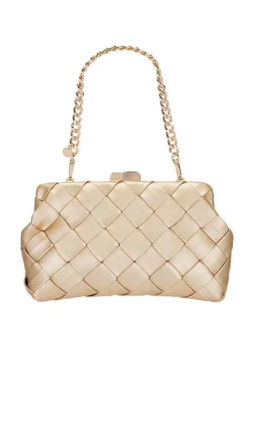 olga berg Quinn Woven Clutch | Image 1 olga berg Quinn Woven Clutch | Image 1