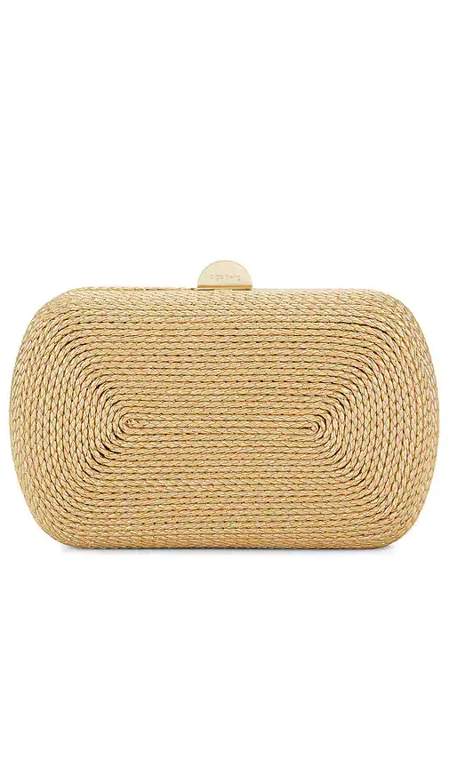 olga berg Martina Coiled Rope Clutch | Image 1 olga berg Martina Coiled Rope Clutch | Image 1