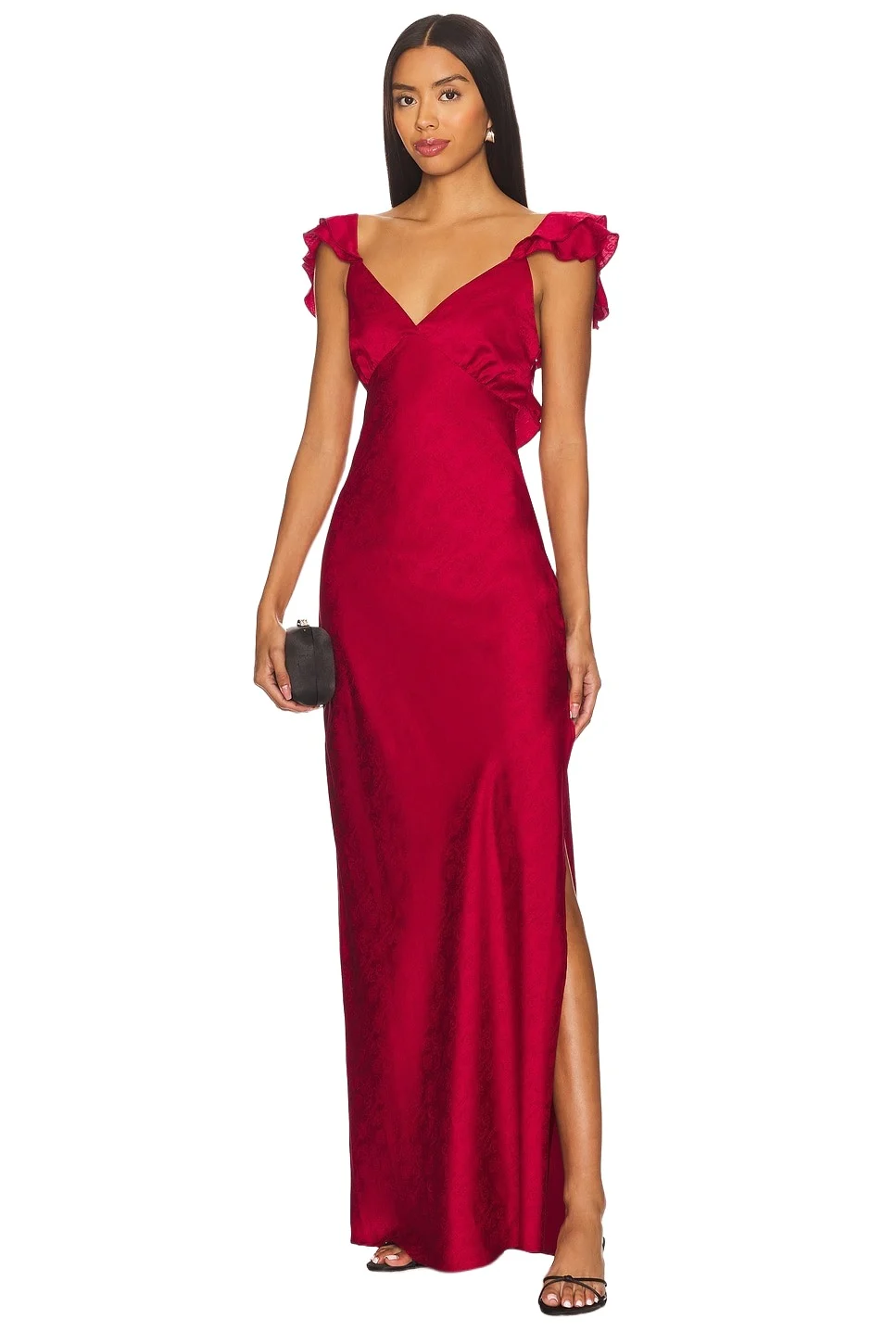 MORE TO COME Becky Ruffle Maxi Dress
