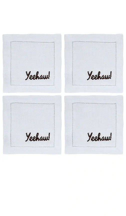 Chefanie Yeehaw Cocktail Napkins Set Of 4