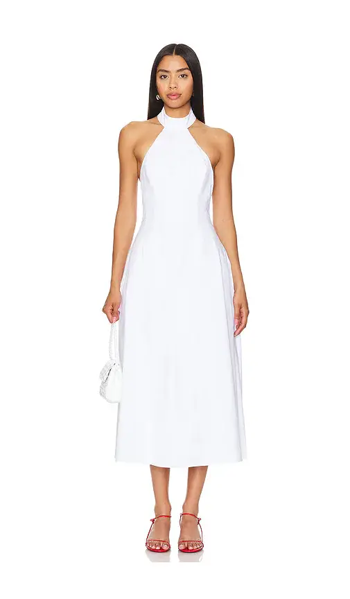 Bardot Genevieve Poplin Midi Dress