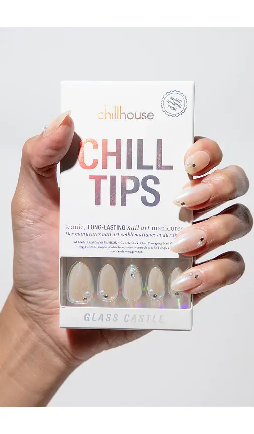 Chillhouse Glass Castle Signature Almond Chill Tips Press-on Nails | Thumbnail 2 Chillhouse Glass Castle Signature Almond Chill Tips Press-on Nails | Thumbnail 2