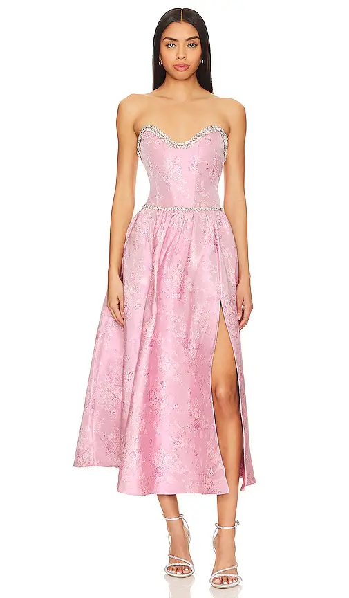 V. Chapman Lucia Corset Midi Dress | Image 1 V. Chapman Lucia Corset Midi Dress | Image 1