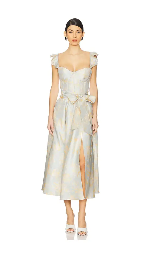 V. Chapman Vera Corset Midi Dress