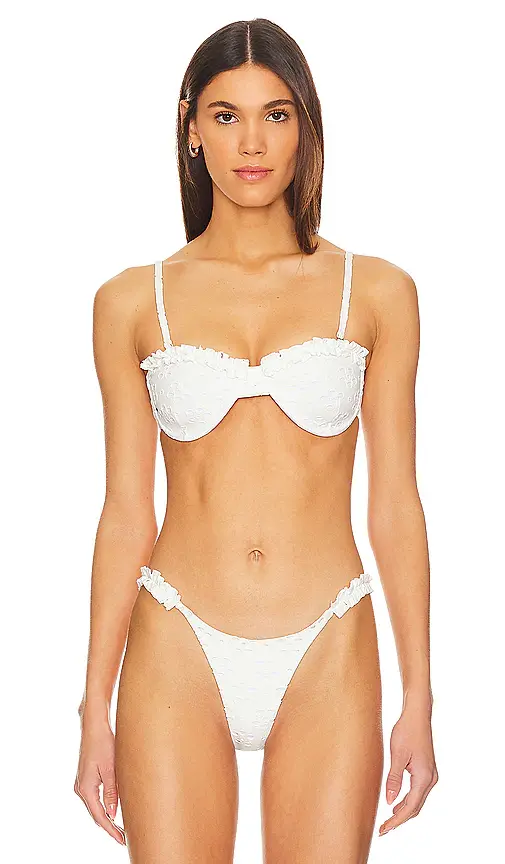 MORE TO COME Amelia Ruffle Bikini Top | Image 1 MORE TO COME Amelia Ruffle Bikini Top | Image 1